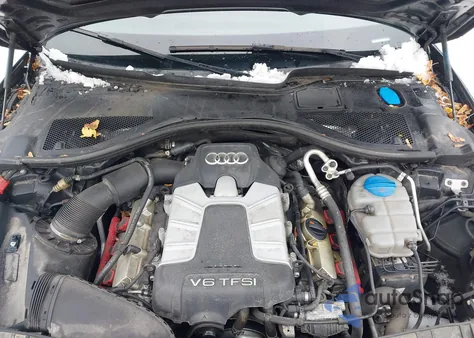 2014 Audi A6 3.0T Premium Plus from USA, damaged, VIN WAUHGAFC3EN002743